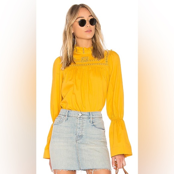 Free People Yellow Women's Top size Small - Picture 1 of 9